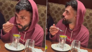 Man Drinks Melted Butter Confusing it For Soup at a Restaurant, Hilarious Video Goes Viral