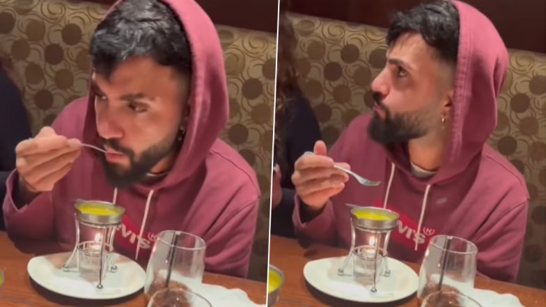 Man Drinks Melted Butter Confusing it For Soup at a Restaurant, Hilarious Video Goes Viral