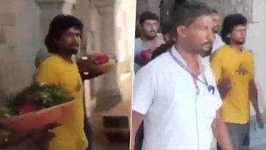 Leo Director Lokesh Kanagaraj Offers Prayers at Ramanathaswamy Temple Ahead of Film’s Release (Watch Video)
