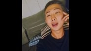Is BTS&rsquo; RM Looking for a Girlfriend? His Response to ARMY&rsquo;s Query on Weverse Live Will Leave You in Splits! (Watch Video)