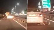 Delhi Horror: Cab Driver Robbed, Killed After Being Dragged on Road in Mahipalpur; Horrific Video of Car Dragging Body Surfaces