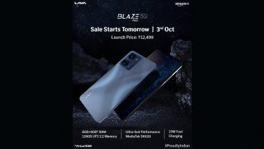 Lava Blaze Pro 5G Next Sale Starts on October 3, Check Specifications and Other Details Here