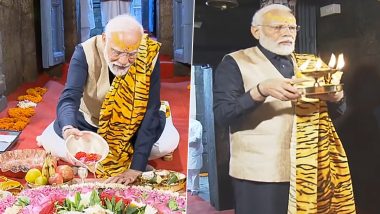 PM Narendra Modi Offers Prayers at Jageshwar Dham in Uttarakhand's Almora, Videos Surface