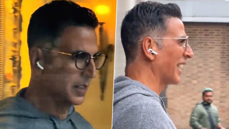 Khel Khel Mein: Akshay Kumar Begins Shooting for Mudassar Aziz’s Comedy Film, Shares BTS Glimpse From London (Watch Video)