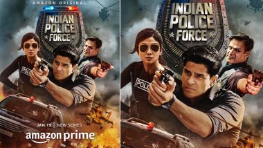 Indian Police Force: Trio Shilpa Shetty, Sidharth Malhotra, Vivek Oberoi Don Cop Avatar In a Powerful Poster; Announce Release Date (View Posts)