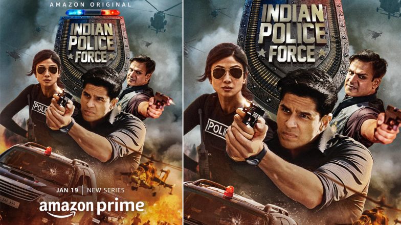 Indian Police Force: Trio Shilpa Shetty, Sidharth Malhotra, Vivek Oberoi Don Cop Avatar In a Powerful Poster; Announce Release Date (View Posts)