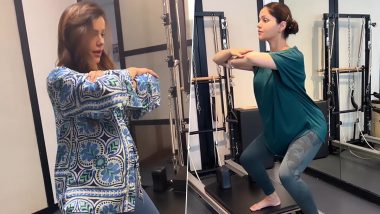 Rubina Dilaik Shares Glimpses of Her Pregnancy Workout Sessions With an Inspiring Message for Women (Watch Video)