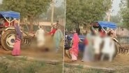 Rajasthan Horror: Man Crushed to Death by Tractor Over Land Dispute in Bharatpur, Disturbing Video of Murder Goes Viral