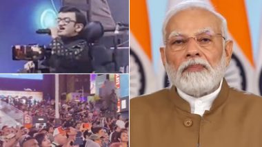 Diwali 2023 in US: PM Narendra Modi Sends Special Message to New Yorkers Celebrating Diwali at Times Square (Watch Video)