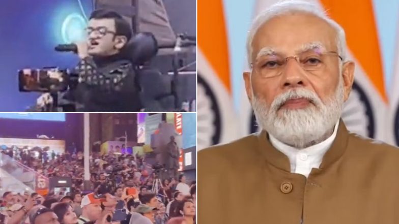 Diwali 2023 in US: PM Narendra Modi Sends Special Message to New Yorkers Celebrating Diwali at Times Square (Watch Video)