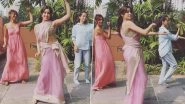 Janhvi Kapoor Wows Fans With Her Dance Moves On Coke Studio&rsquo;s &lsquo;Khalasi&rsquo; Song in Lavender and Gold Saree (Watch Video)