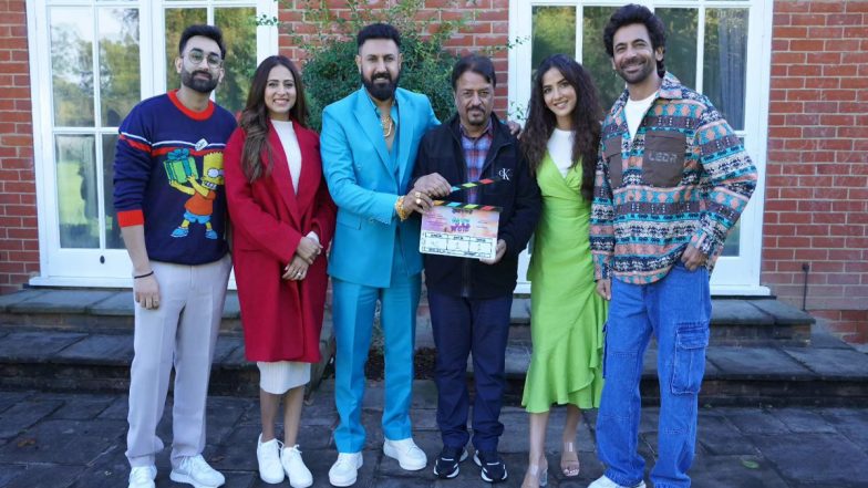 Carry On Jattiye: Gippy Grewal Announces Upcoming Film Starring Sargun Mehta and Jasmin Bhasin With a New Twist; Smeep Kang Directorial Goes on Floors (See Pics)