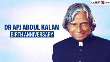Dr APJ Abdul Kalam Birth Anniversary 2023 Date: Know All About the Day To Remember and Honour the 'Missile Man of India'