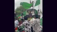 Karnataka: Youths Climb Freedom Fighter Rani Abbakka&rsquo;s Statue in Mangaluru During Eid Milad Procession, Get Police Notice After Video Goes Viral