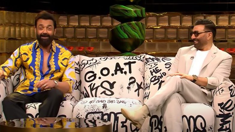 Koffee With Karan 8: Sunny Deol Reacts to Dharmendra’s KISS Sequence in Rocky Aur Rani: ‘He Can Do Whatever He Likes’ (Watch Video)