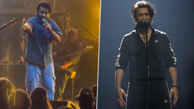 Atif Aslam Pauses Concert Midway; Pak Singer Schools Fan for Throwing Money at Him (Watch Viral Video)