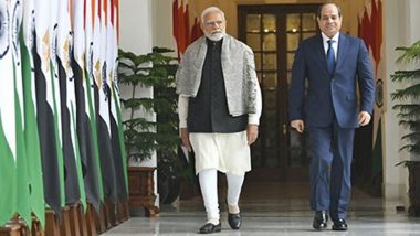 PM Narendra Modi Speaks With Egyptian President Abdel Fattah El-Sisi; Exchanges View on Israeli Military Operations in Gaza Strip, Danger of Continuing Current Escalation