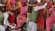 Shivraj Singh Chouhan Washes Feet of Women at CM Ladli Behna Sammelan in Madhya Pradesh's Burhanpur (Watch Video)