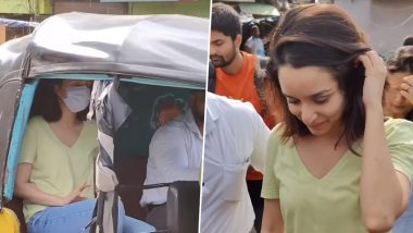 Shraddha Kapoor Ditches Her Luxurious Car, Takes Auto Ride To Reach at Work (Watch Video)