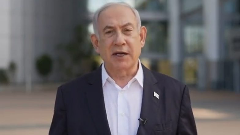 Israel PM Benjamin Netanyahu Declares 'We Are At War' After Hamas Terrorists’ Attack (Watch Video)