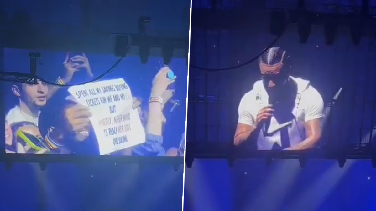 Drake gifts fan pink Birkin bag at Los Angeles concert. Viral