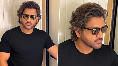 MS Dhoni New Hairstyle: Hairstylist Aalim Hakim Shares Uber Cool Pics of CSK Captain in Vintage Look (See Photos)