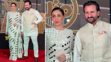 Karisma Kapoor and Saif Ali Khan Twin in White Ethnic Ensembles at MAMI Film Festivals' Red Carpet (Watch Video)