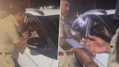 Adam Bidapa Arrested: Fashion Stylist Prasad Bidapa's Son Taken Into Custody for Drunk Driving, Abusing Cop in Bengaluru; Father Claims Accused Has Psychiatric Issues (Watch Video)