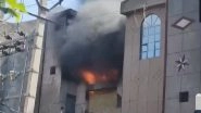 Delhi Fire: Blaze Erupts at Factory in Bawana Region, 26 Fire Tenders Present at Spot (Watch Video)