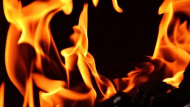 Uttar Pradesh Fire: 800 EVM Machines Destroyed as Blaze Erupts in Election Commission’s Godown in Farrukhabad (Watch Video)