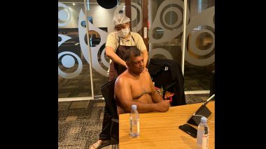 AirAsia CEO Attends Management Meeting While Sitting Half-Naked in Conference Room and Getting a Massage, Draws Criticism (See Pic)