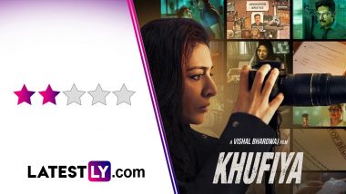 Khufiya Movie Review: Tabu, Ali Fazal and Wamiqa Gabbi's Netflix Spy Thriller is an Unfortunate Vishal Bhardwaj Misfire! (LatestLY Exclusive)