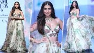 Lakme Fashion Week 2023: Tara Sutaria Makes Heads Turn in Colourful Lehenga Choli for Designer Mahima Mahajan