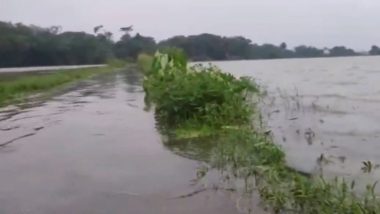 West Bengal Floods: One Killed, 11 Missing and Over 5,000 People Displaced in Gorkhaland Territorial Administration Area (Watch Video)