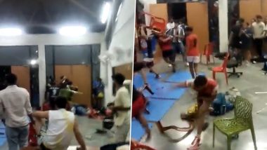 Kabaddi Match Turns Into WWE-Like Fight at IIT Kanpur, Viral Video Shows Rival Players Throwing  Chairs, Kicking and Punching Each Other