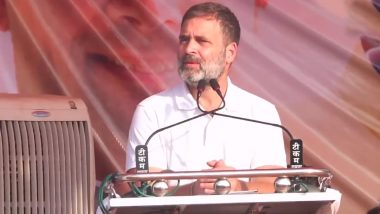 Chhattisgarh Assembly Elections 2023: Rahul Gandhi Promises Free Education in Schools, Colleges in State if Congress Retains Power (Watch Video)