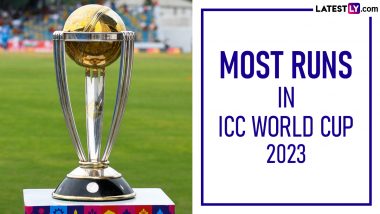 Most Runs in ICC Cricket World Cup 2023: Virat Kohli Finishes As Top Scorer, Rohit Sharma in Second Place