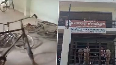 Uttar Pradesh Shocker: Student Opens Fire at Teacher After Being Hit With Stick at An Institute in Kanpur, Police Launch Probe (Watch Video)