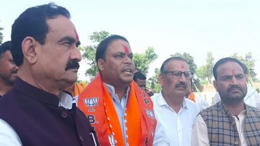 Madhya Pradesh Assembly Elections 2023: Denied Ticket From Bhander Seat, Congress Leader Bhanu Thakur Joins BJP Ahead of Polls (Watch Video)