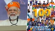 Asian Games 2023: PM Narendra Modi Hails &lsquo;Momentous Achievement&rsquo; of India Winning 100 Medals at 19th Asiad in Hangzhou, To Host Contingent on October 10