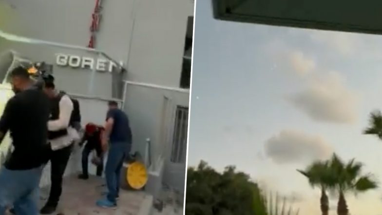 Israel-Palestine War: Media Workers Rush For Cover As Ashkelon Comes Under Rocket Fire; Terrifying Video Surfaces