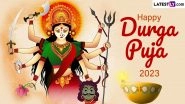 Durga Puja 2023 Wishes, Greetings and Images: WhatsApp Messages, Facebook Quotes and HD Wallpapers To Share With Family, Friends and Relatives