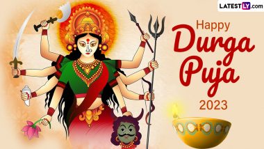 Durga Puja 2023 Wishes, Greetings and Images: WhatsApp Messages, Facebook Quotes and HD Wallpapers To Share With Family, Friends and Relatives