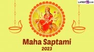 Maha Saptami 2023 Date, Shubh Muhurat and Significance: Prana Pratishtha, Kola Bou Snan &ndash; Know About Auspicious Rituals During Second Day of Durga Puja