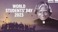 World Students' Day 2023 Date, History and Significance: Know All About the Day That Marks the Birth Anniversary of Dr APJ Abdul Kalam