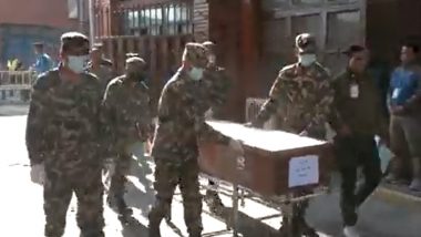 Israel-Palestine War: Bodies of Four Nepali Students Killed in Hamas Attack Arrive in Kathmandu (Watch Video)