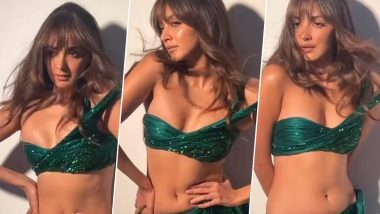 Kiara Advani Looks Hot in Skimpy One-Shoulder Green Sequined Top and Pencil Skirt for Mag Photoshoot! (Watch Video)