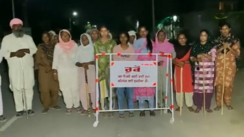 Punjab: ADGP Urges Collaborative Approach as Residents of Bhairupa Village in Bathinda Conduct Night Inspections to Combat Drug Addiction (Watch Video)