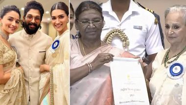 69th National Film Awards' Full List of Winners: Alia Bhatt, Kriti Sanon, Allu Arjun Receive Top Honours; Waheeda Rehman Gets Conferred With Dadasaheb Phalke Award