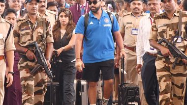 Indian Cricket Team Members Arrive in Mumbai Ahead of IND vs SL ICC Cricket World Cup 2023 Match (See Pics)